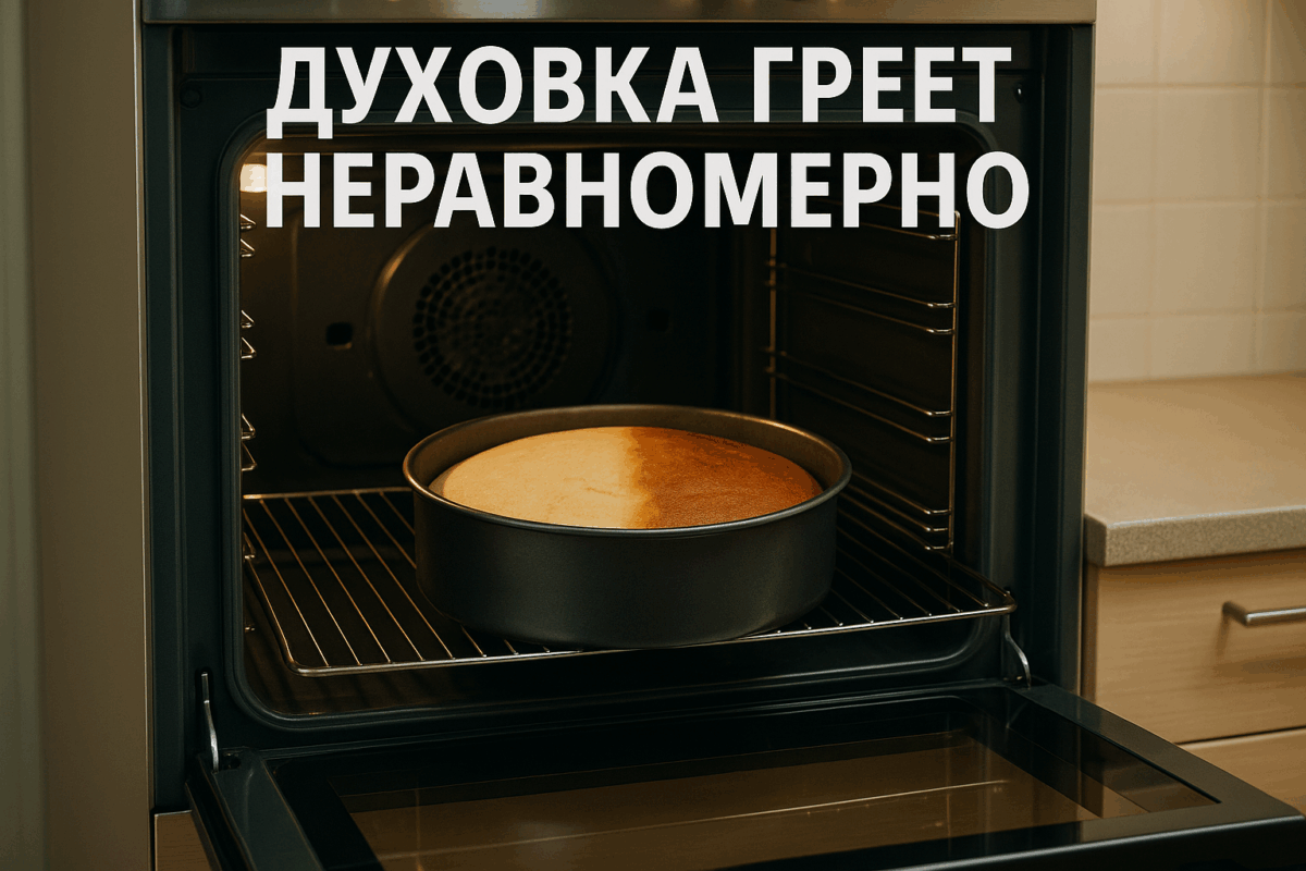 Духовка греет неравномерно — что делать