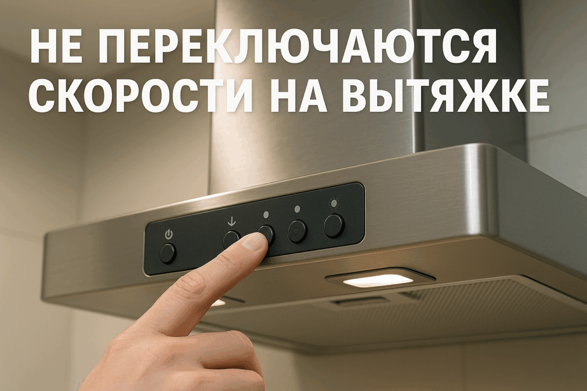 Не переключаются скорости на вытяжке — ремонт