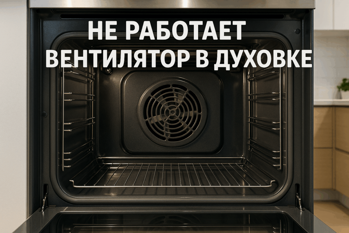 Не работает вентилятор в духовке — замена
