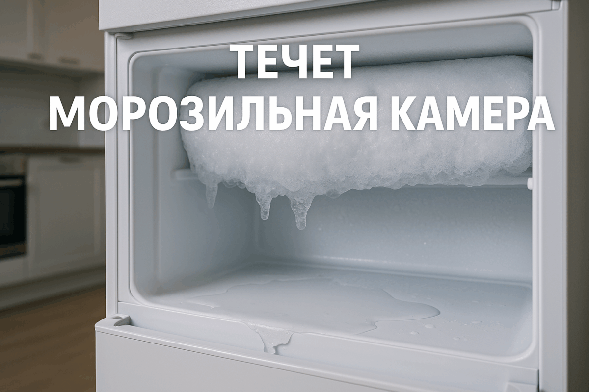Течет морозильная камера — ремонт дренажа