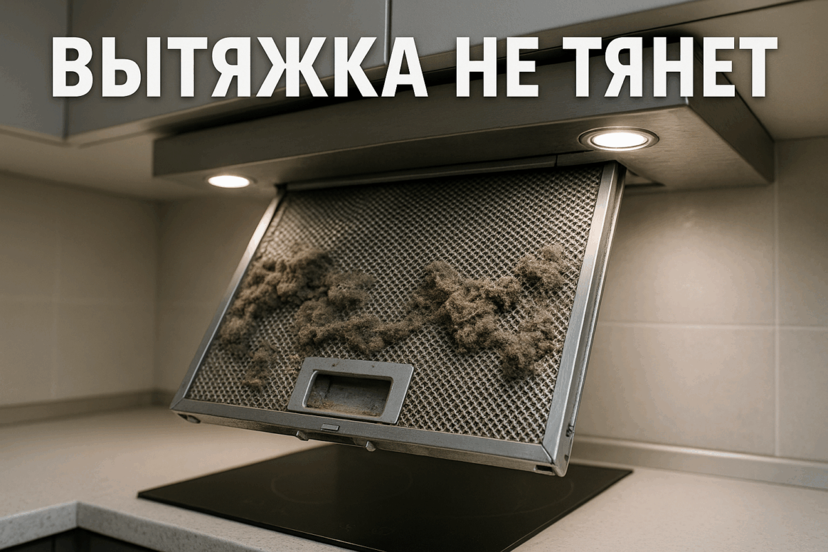 Вытяжка работает но не тянет — чистка или ремонт