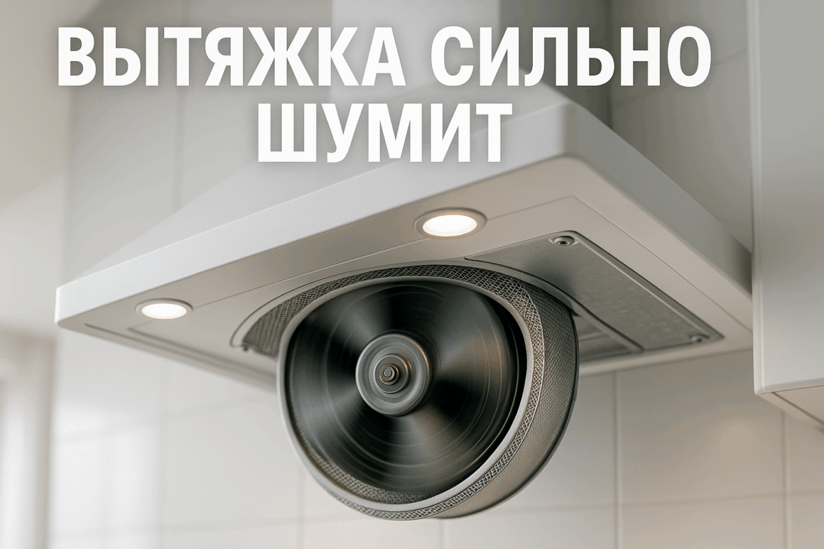 Вытяжка сильно шумит — причины громкой работы